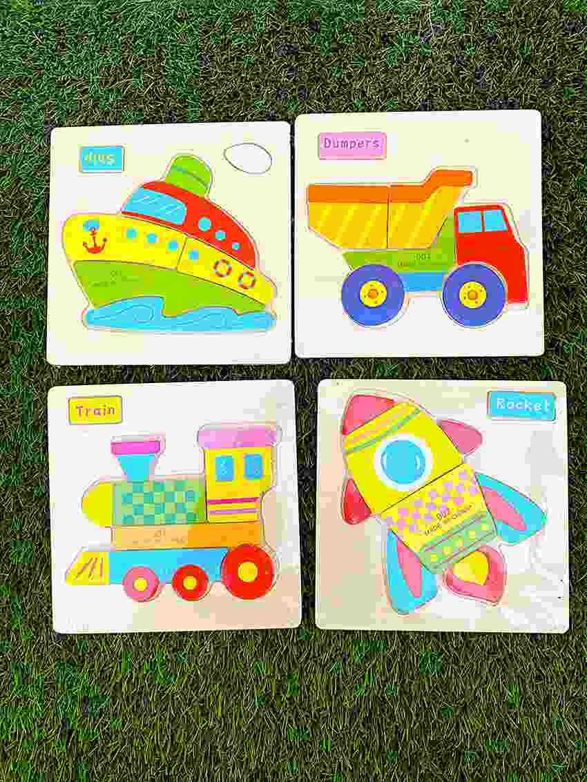 پازل چوبی ۶-۱۲ قطعه چوبی برجسته 9 پازل چوبی ۶-۱۲ قطعه چوبی برجسته - Image 9