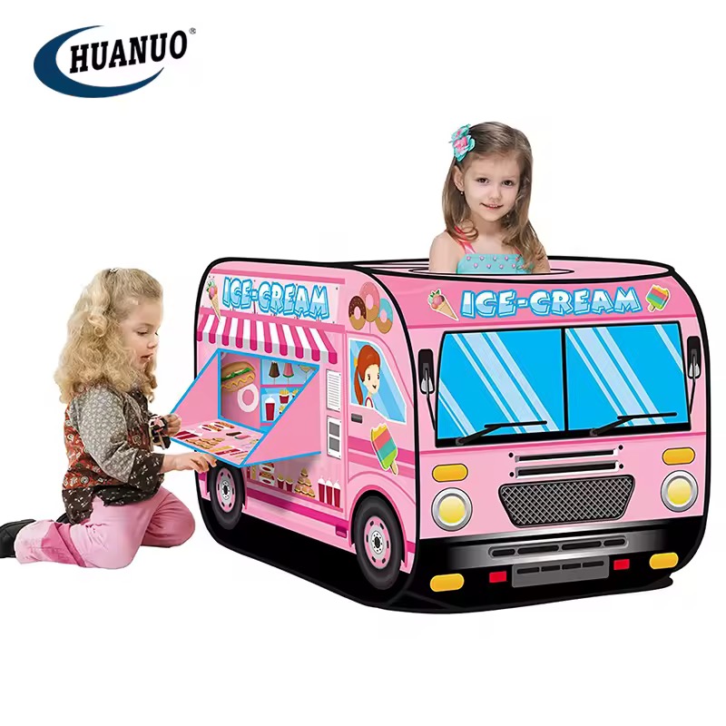 چادر بازی کودک طرح اتوبوس بستنی 1 چادر بازی کودک طرح اتوبوس بستنی