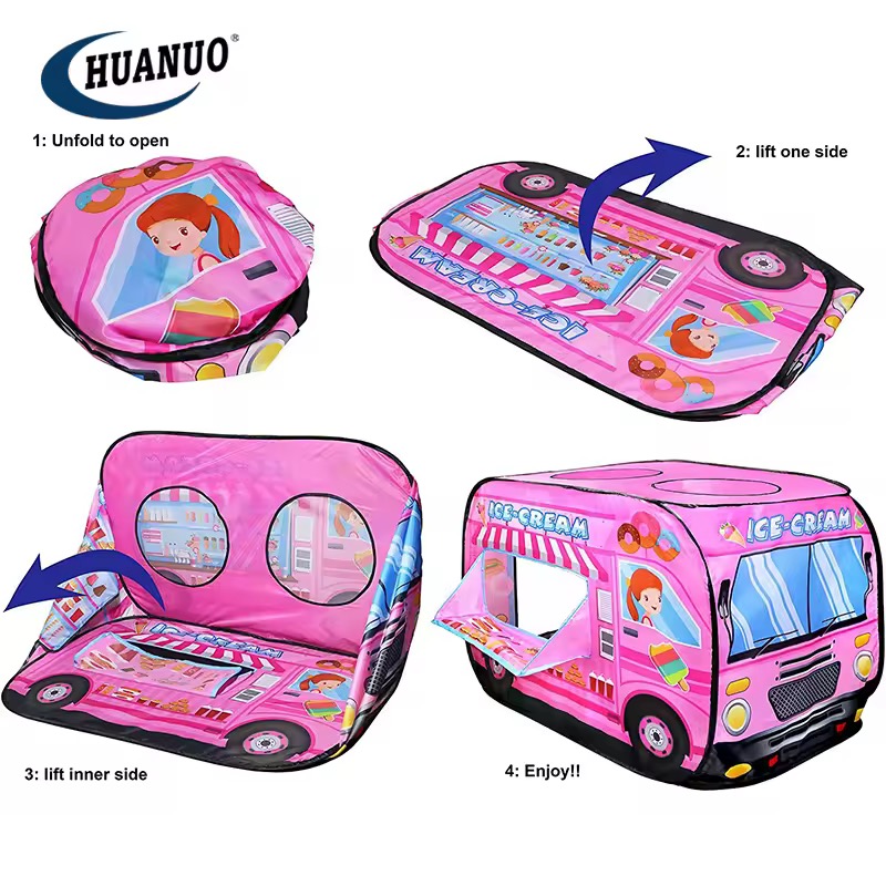 چادر بازی کودک طرح اتوبوس بستنی 7 چادر بازی کودک طرح اتوبوس بستنی - Image 7