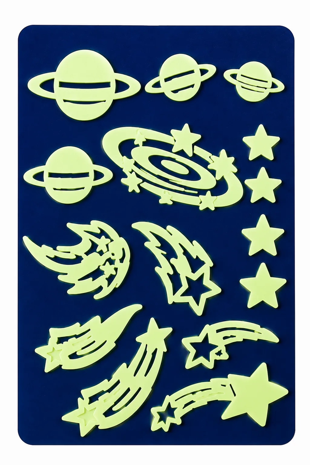 استیکر شب تاب ماه و ستاره و سیارات کودک \| Glow in the Dark - Image 6
